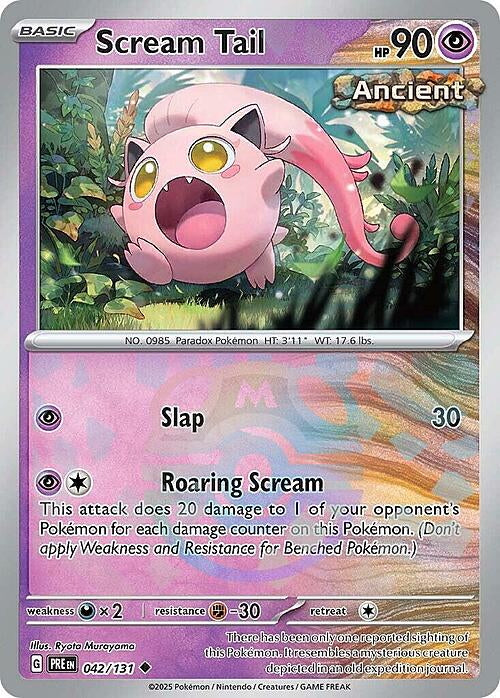 Prismatic Evolutions Scream Tail #042/131 Masterball